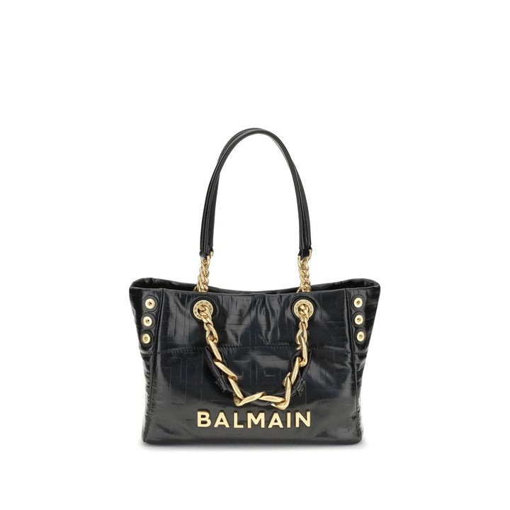 Balmain Black Calf Leather Bos Taurus Shoulder Bag
