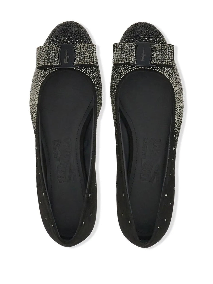 Ferragamo Vara Bow Ballerina Shoes