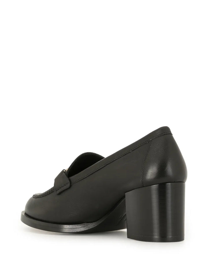 Ferragamo Gancini Buckle Chunky Heel Loafers