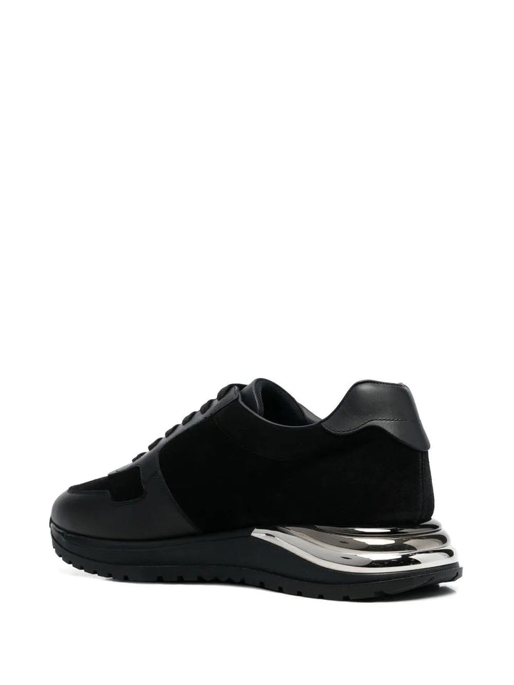 Ferragamo Gancini-Patch Lace-Up Sneakers