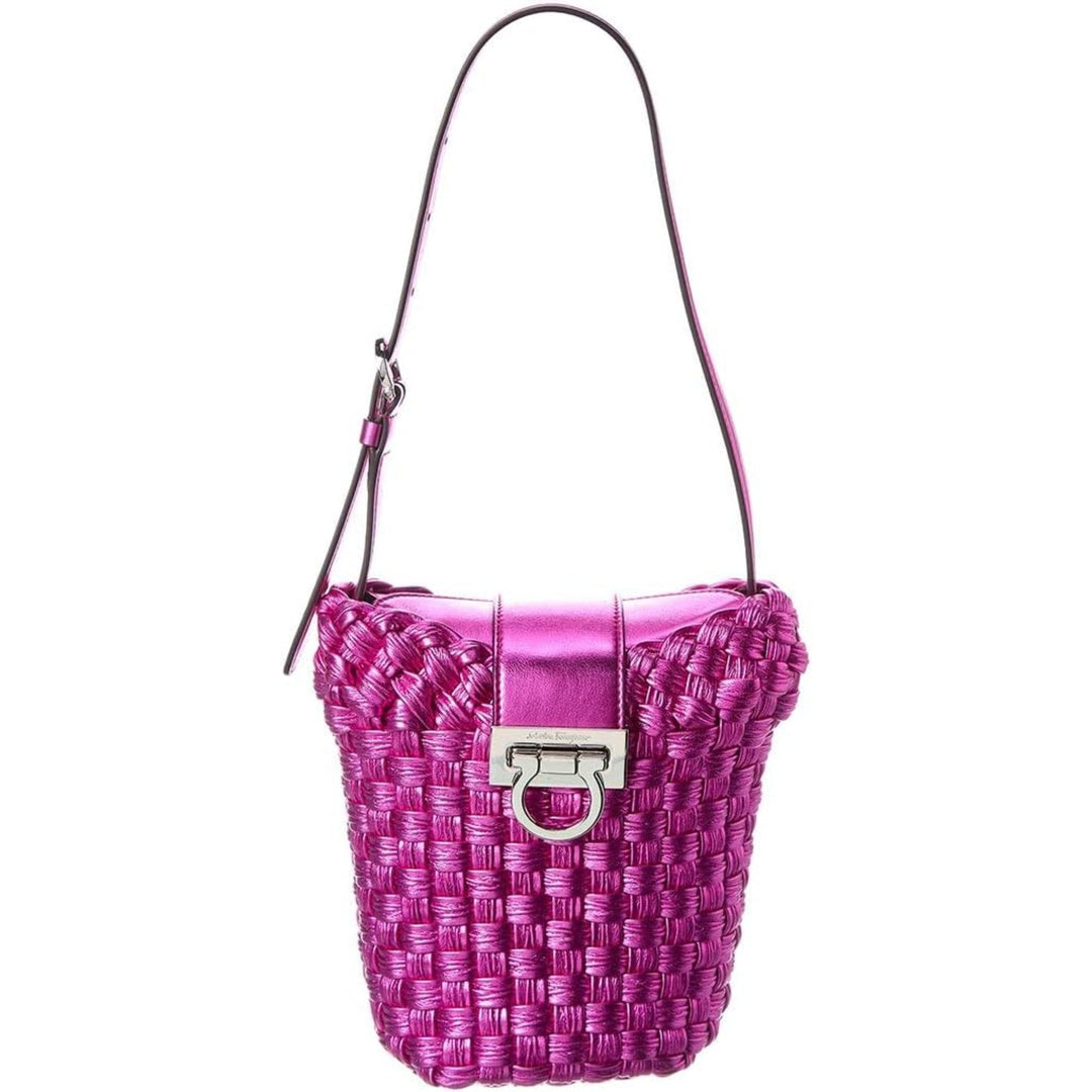 Salvatore Ferragamo - Bags - Ferragamo Trifolio Bucket Bag Fuchsia - 21 - 2296 - Ask Me Wear
