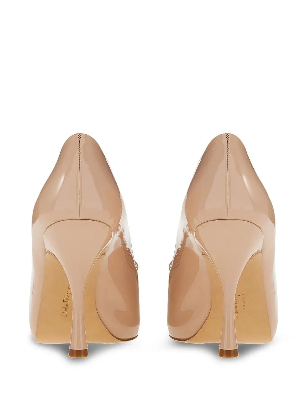 Ferragamo Vara Bow Mid-Heel Pumps