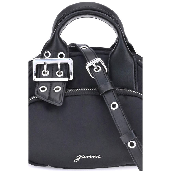 Ganni Black Nylon Shoulder Bag