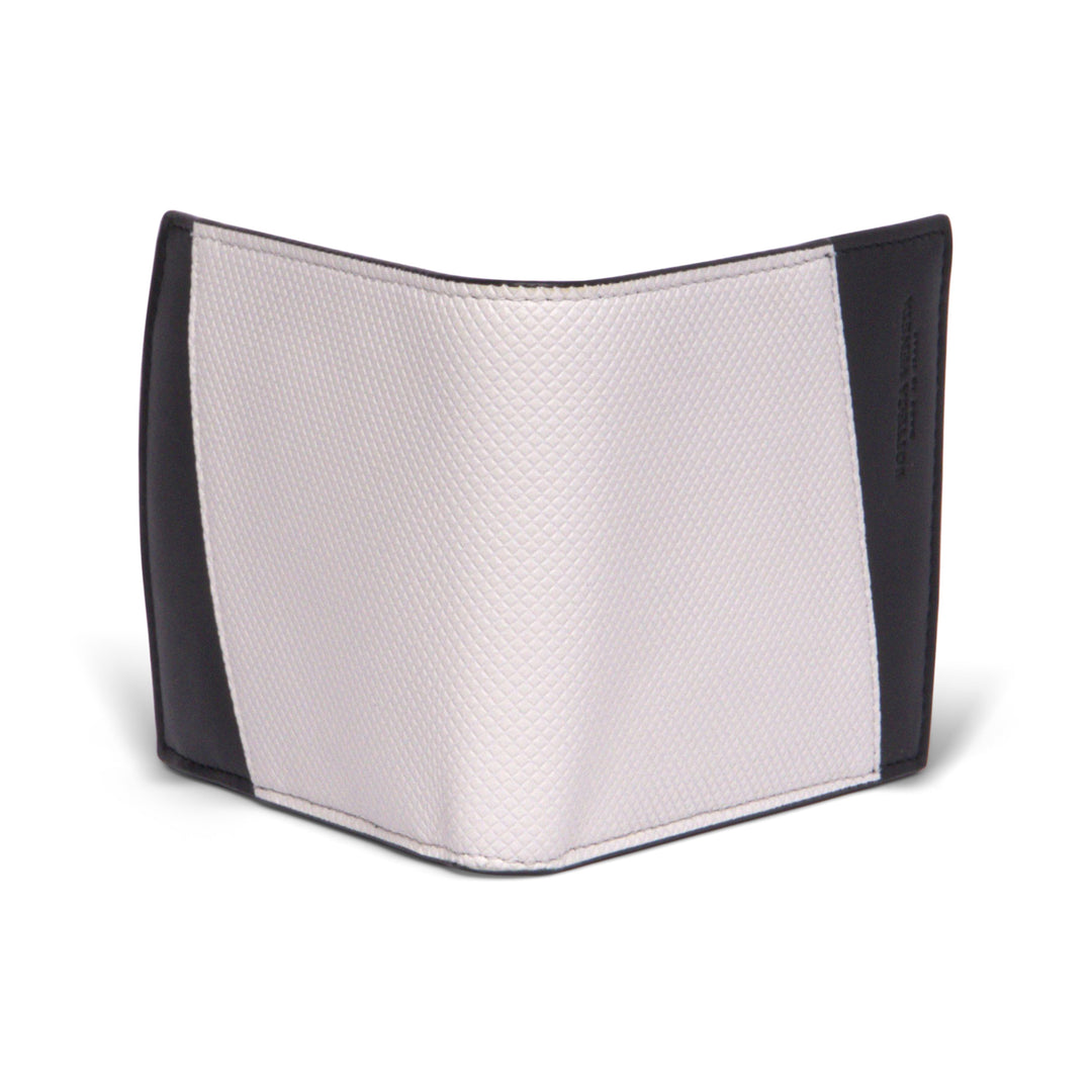 Bottega VenetaBags - Bottega Veneta Logo Embossed Two Tone Bi - fold Wallet - 575869VMAW49076 - Ask Me Wear