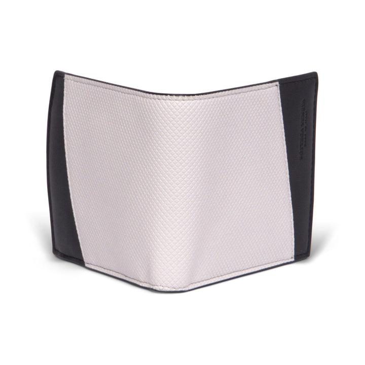 Bottega VenetaBags - Bottega Veneta Logo Embossed Two Tone Bi - fold Wallet - 575869VMAW49076 - Ask Me Wear