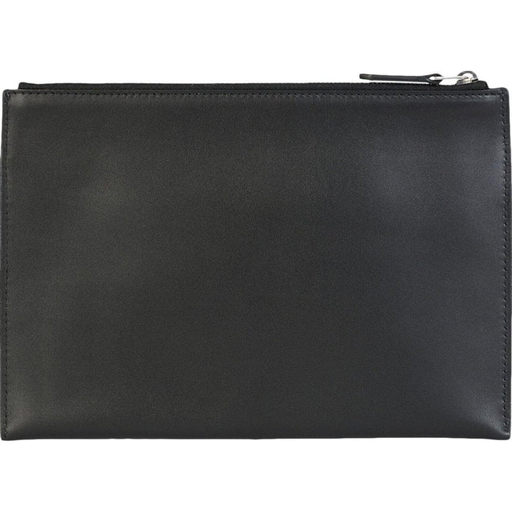 Bottega Veneta Logo Embossed Zipped Clutch Bag