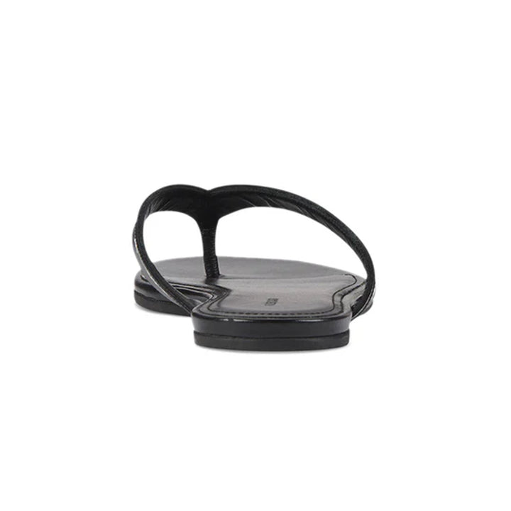 Balenciaga Leather Logo Printed Flip Flops