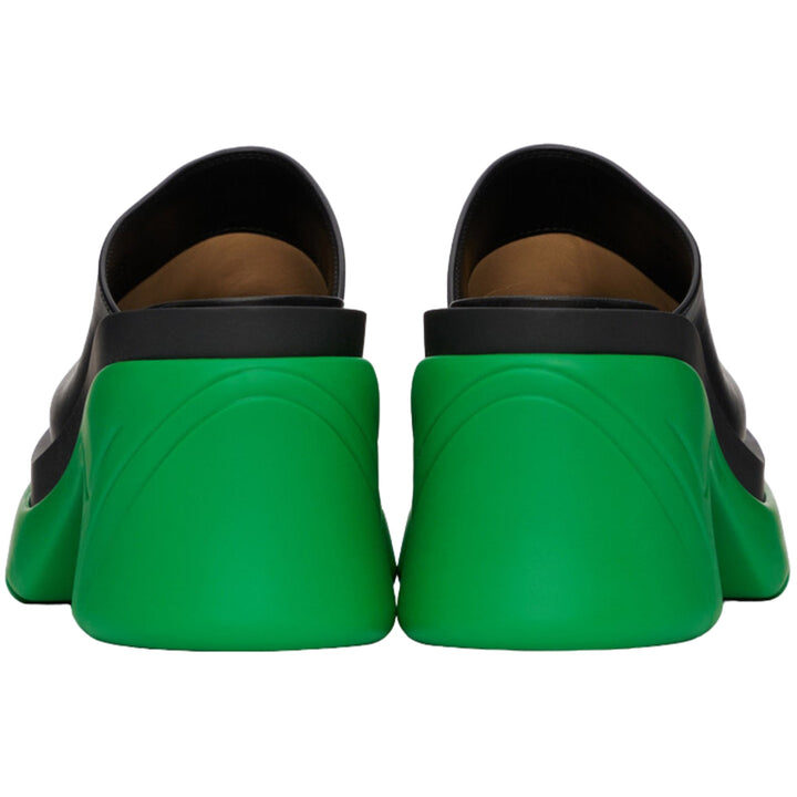 Bottega Veneta Flash Mules Black/Green