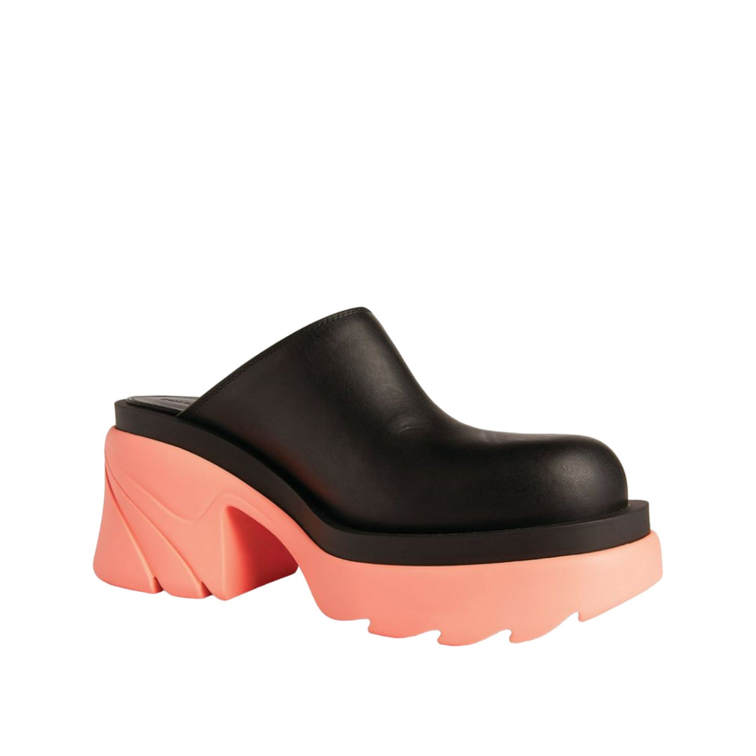 Bottega Veneta Flash Mules Black/Pink