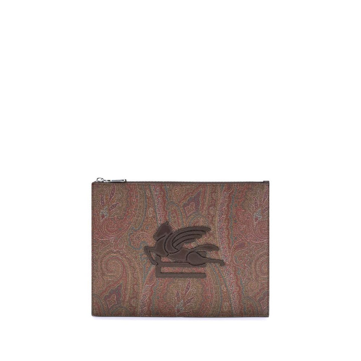 Etro Multicolor Cotton Clutch Bag