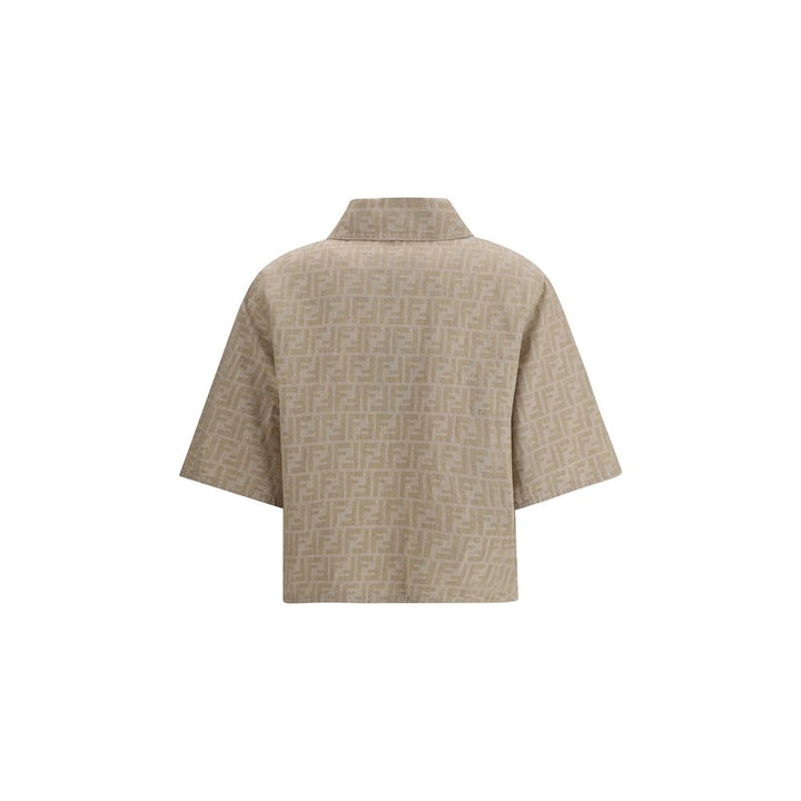 Fendi Beige Cotton Denim Jacket