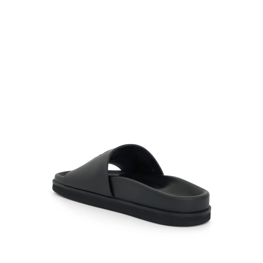 Off-White Black Rubber Slippers