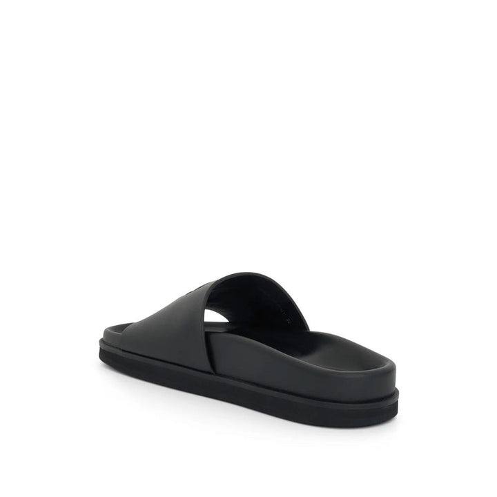 Off-White Black Rubber Slippers