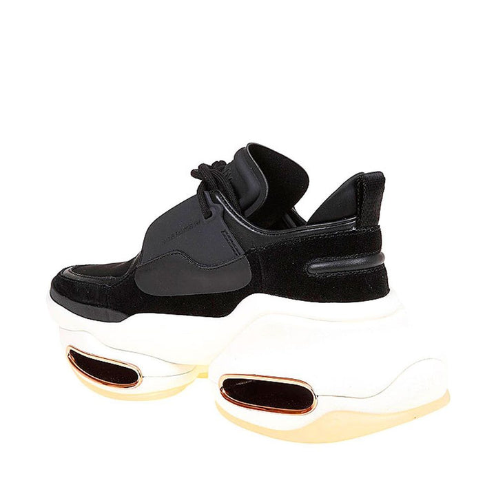 Balmain Black Calfskin Chunky Sneakers
