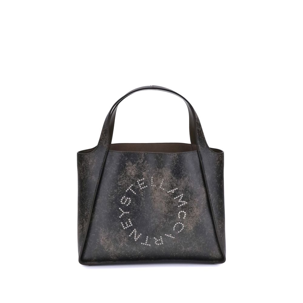 トートバッグ Stella Mccartney Large Stella Logo Bag With Aged Effect Stella McCartney Aged effect Tote Bag | Luxury Designer