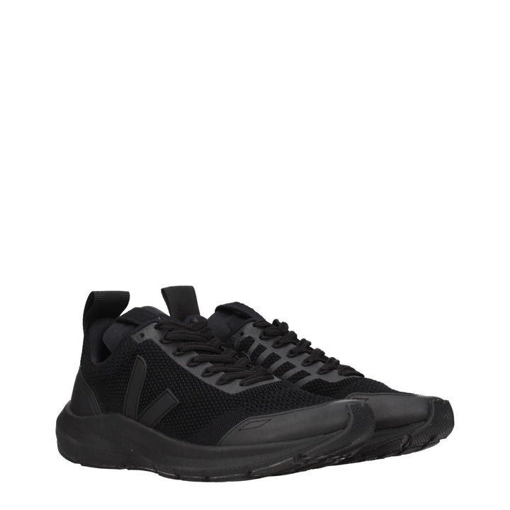 Veja Black Fabric Athletic Sneakers