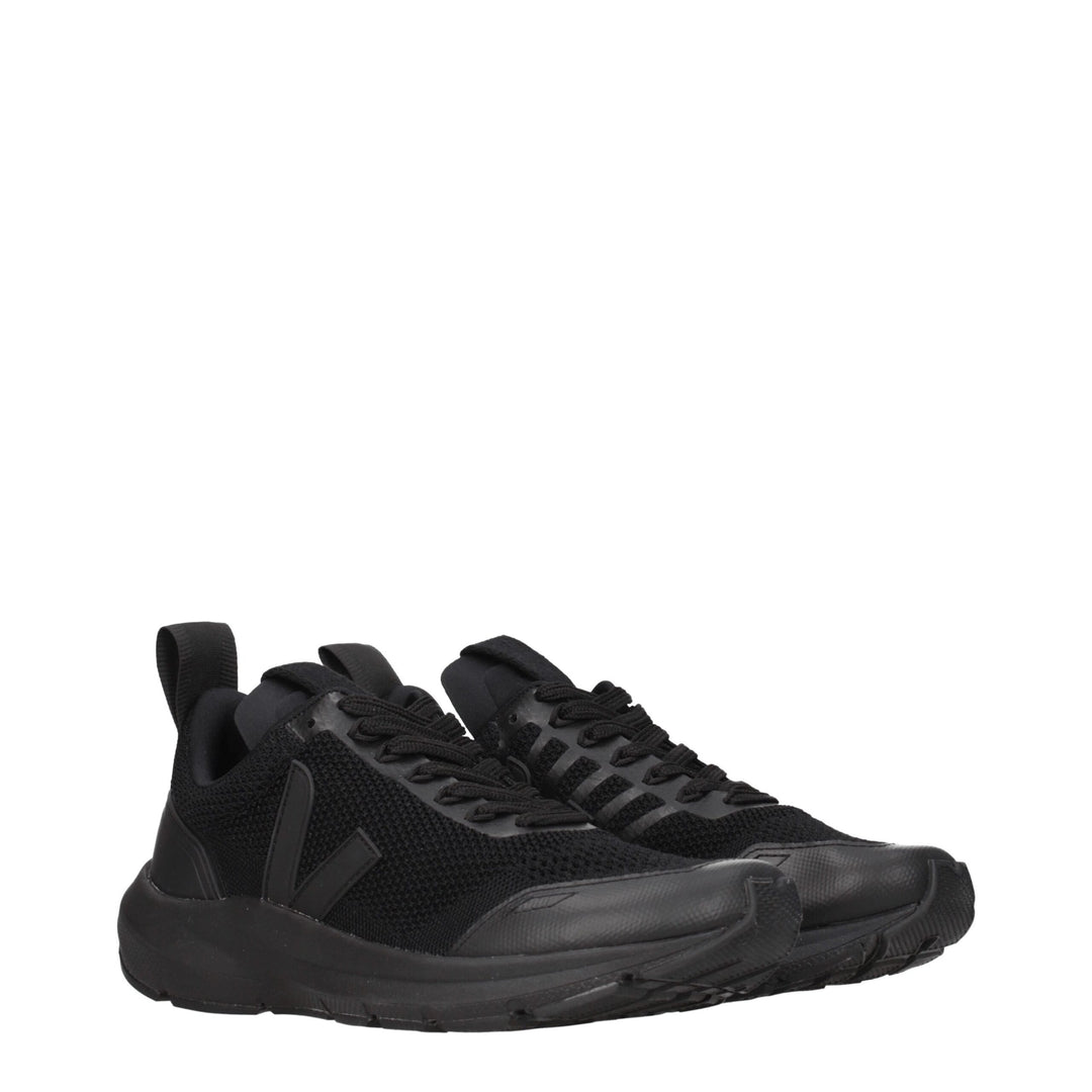 Veja Black Fabric Athletic Sneakers