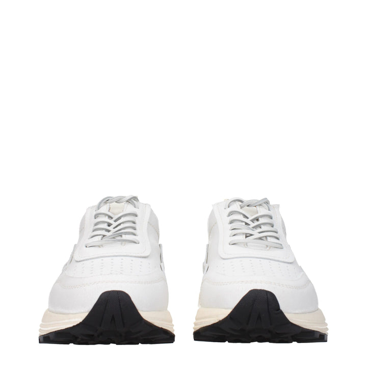 Buttero White Leather Chunky Sneakers