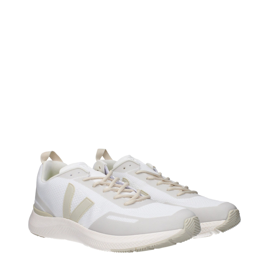 Veja White Fabric Athletic Sneakers
