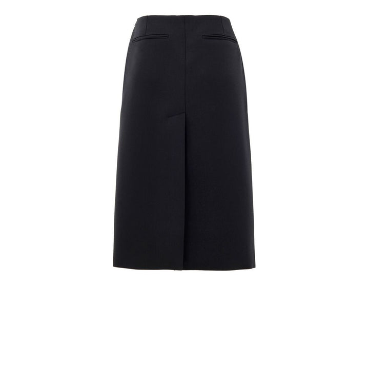 Gucci Black Wool Midi Skirt