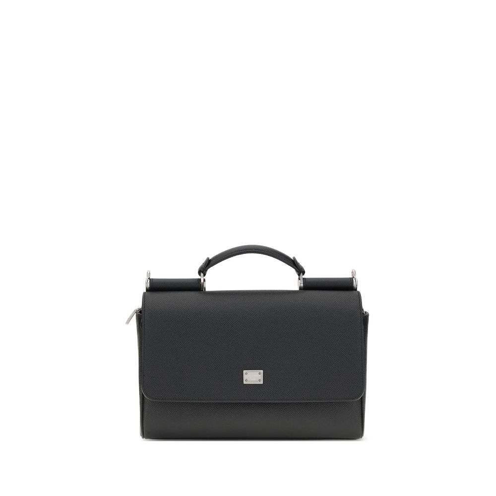 【Dolce&Gabbana】My Sicily ハンドバッグ カーフスキン Brownのウィメンズ MY SICILY プロンジェカーフスキン