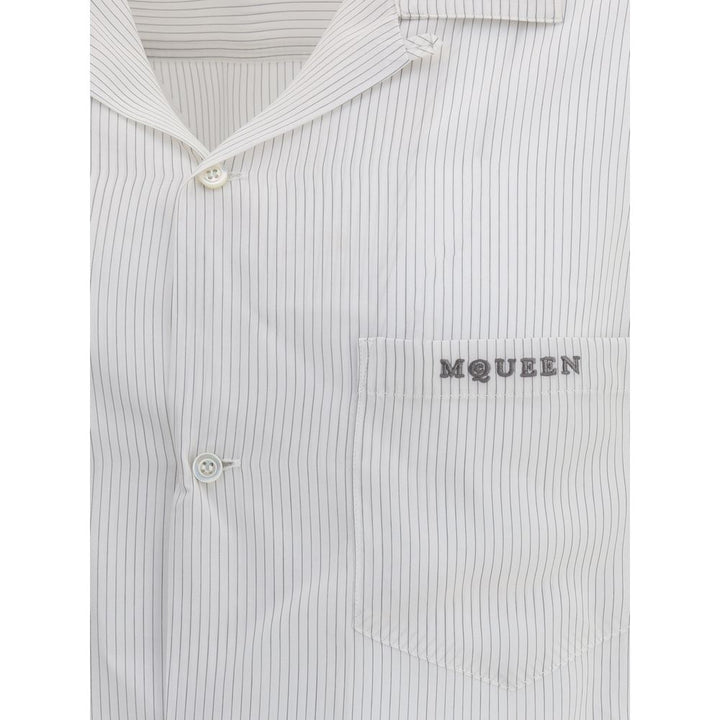 Alexander McQueen White Viscose Pattern Shirt