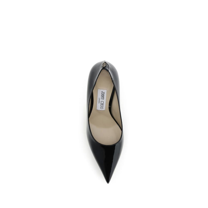 Jimmy Choo Black Calf Leather Bos Taurus High Heel Pumps