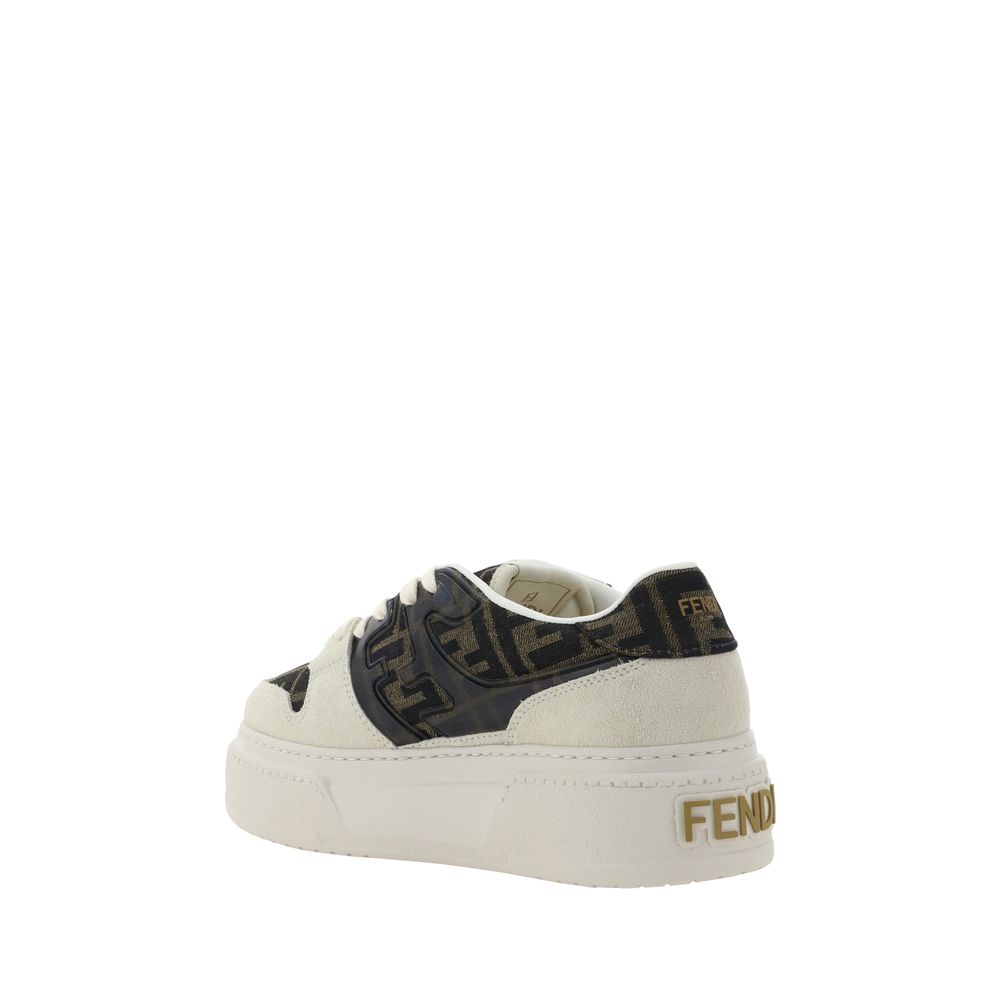 Fendi Brown Rubber Ballet Flats