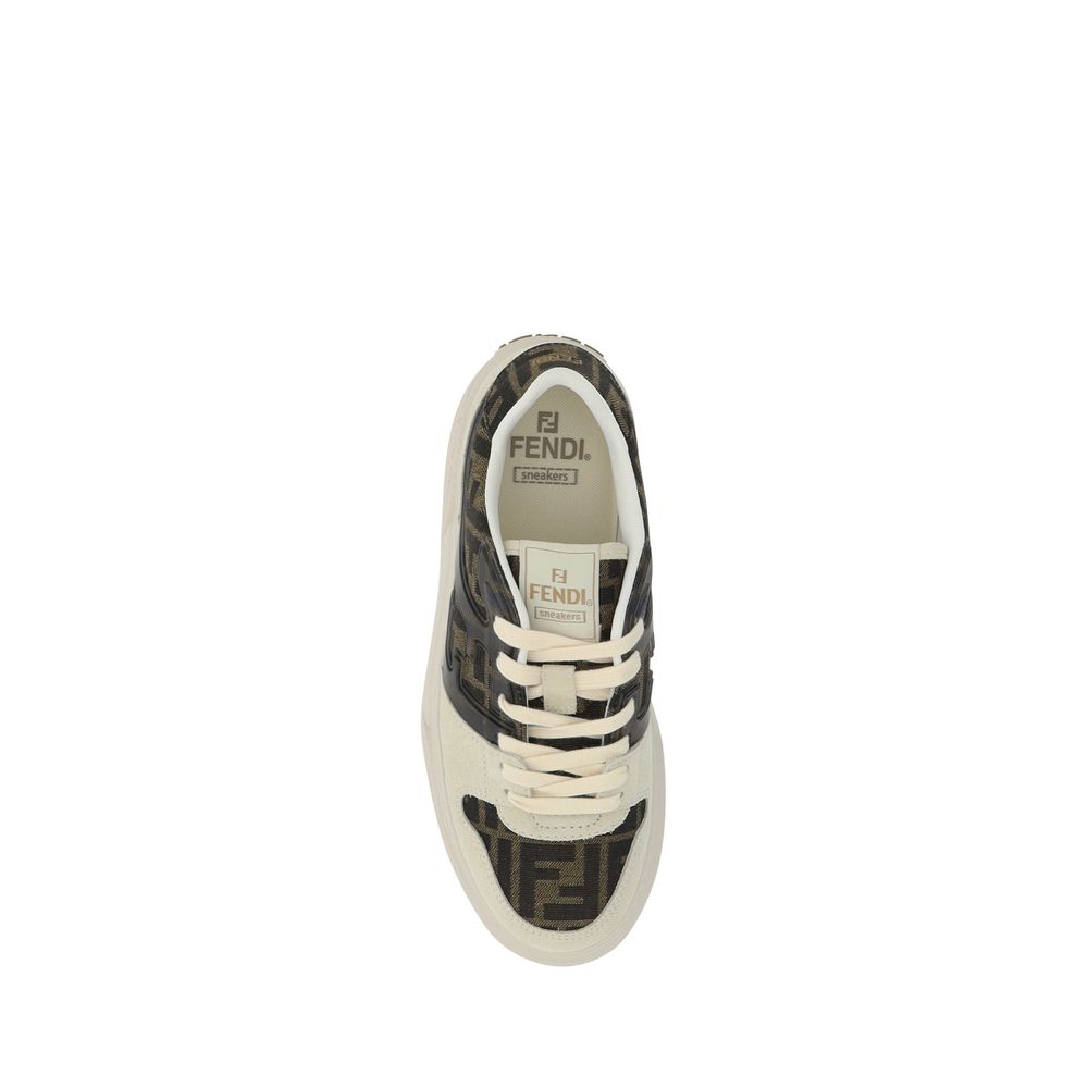 Fendi Brown Rubber Ballet Flats