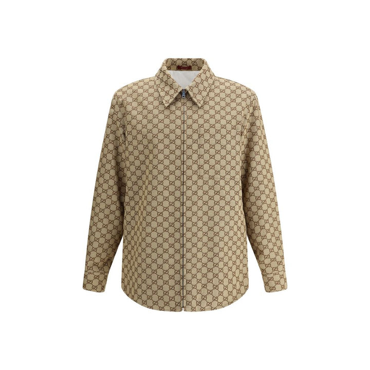 Gucci Brown Cotton Jackets And Coat