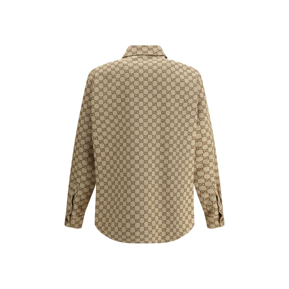 Gucci Brown Cotton Jackets And Coat