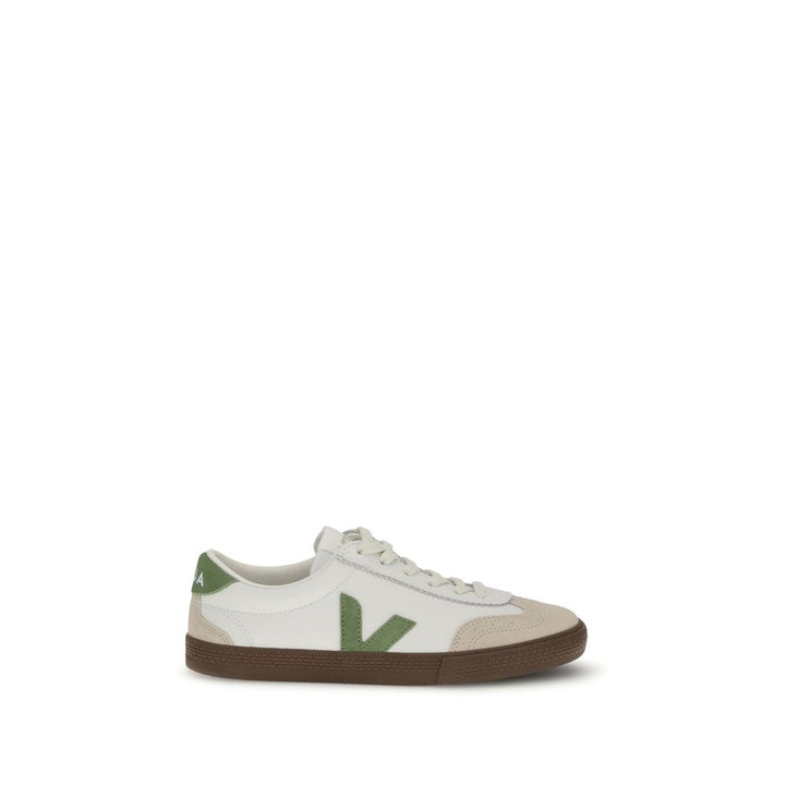 Veja White Leather Low Top Sneakers