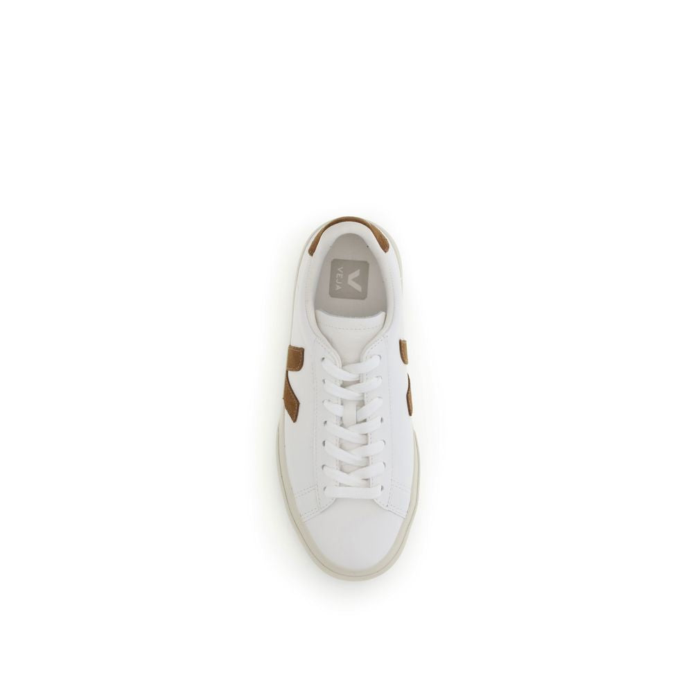 Veja White Leather Low Top Sneakers