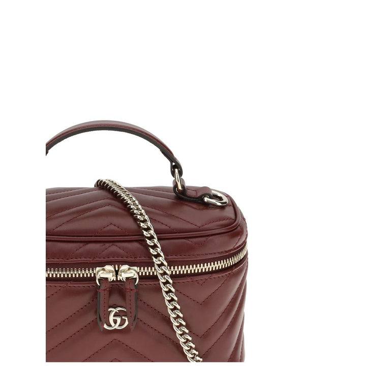 Gucci Bordeaux Calf Leather Bos Taurus Shoulder Bag