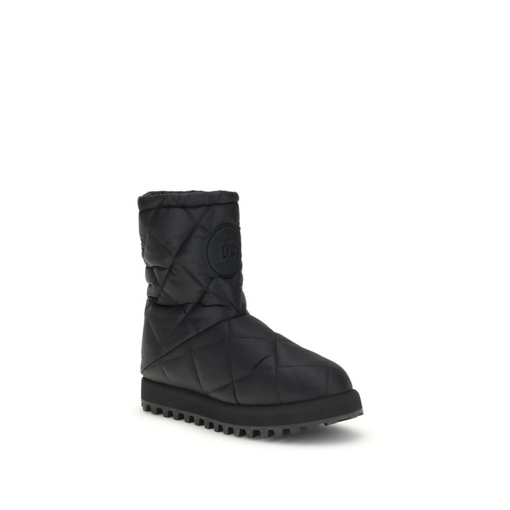 Dolce & Gabbana Black Polyamide Boots