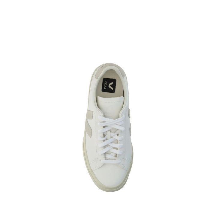Veja White Calf Leather Bos Taurus Low Top Sneakers