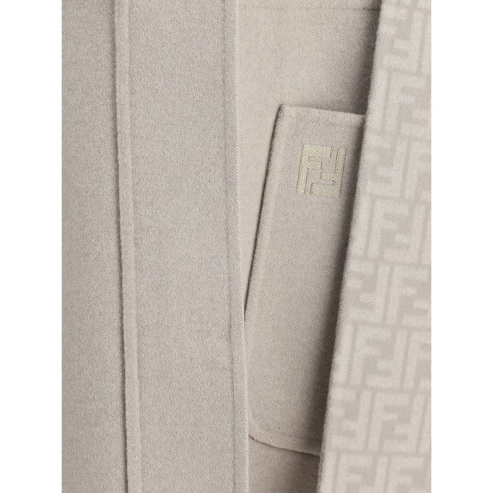 Fendi Cream Wool Coat