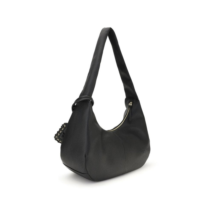Ganni Black Recycled Polyester Shoulder Bag