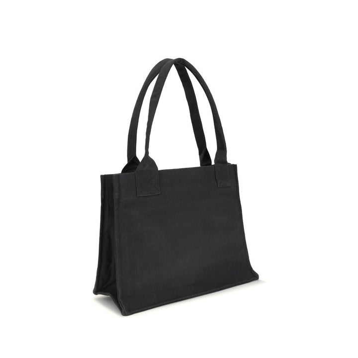 Ganni Black Cotton Shoulder Bag