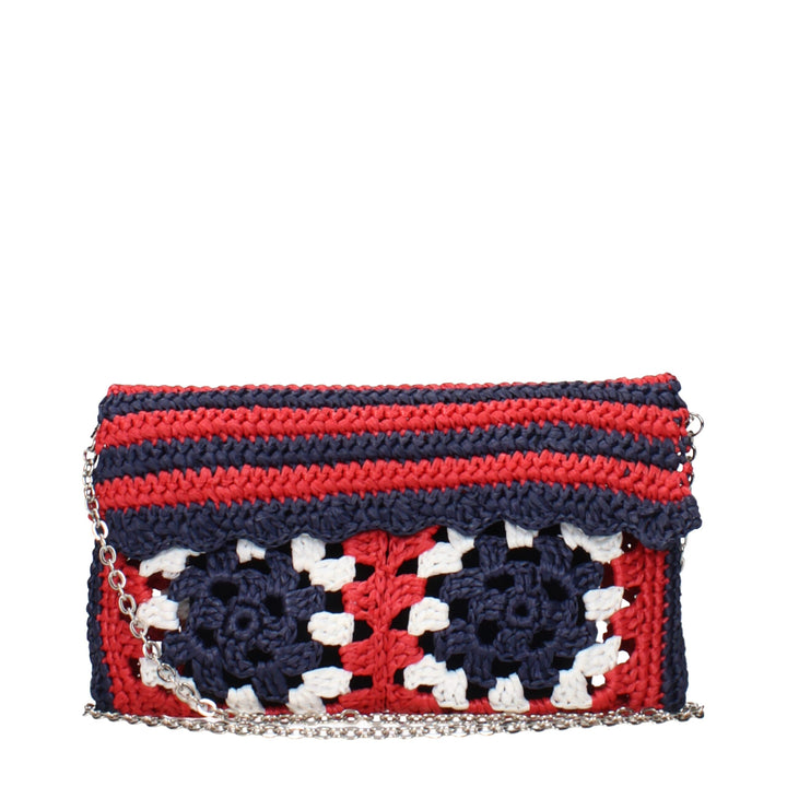 Miu Miu Multicolor Raffia Clutch Bag