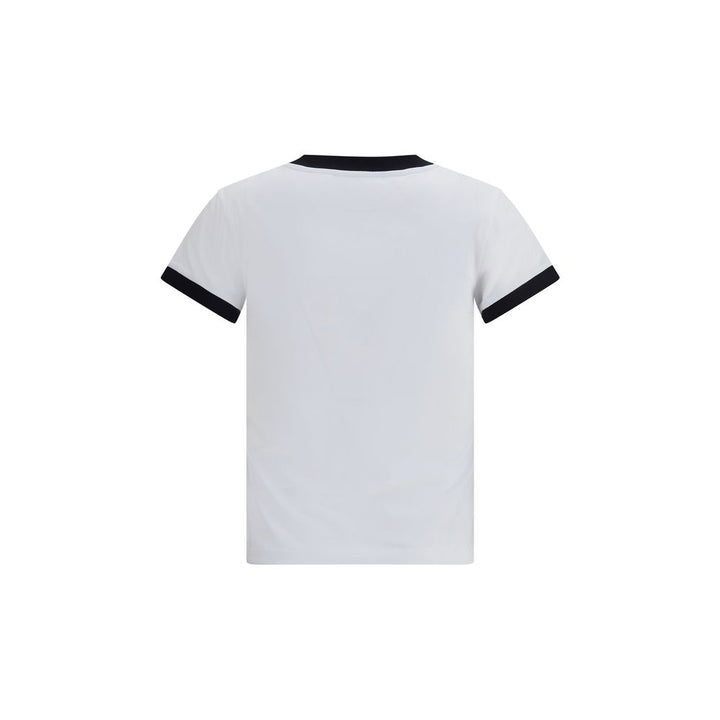 Ganni White Cotton T-Shirt
