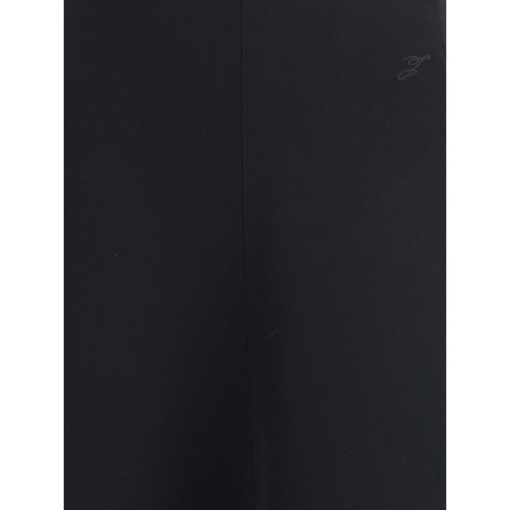 Jacquemus Black Cotton Midi Skirt