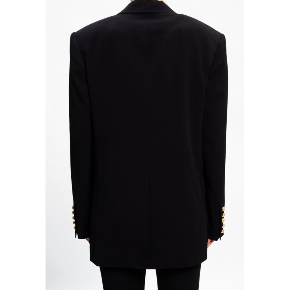Balmain Black Viscose Women Blazer