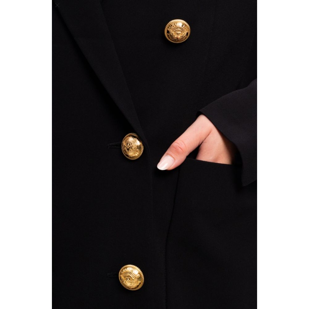 Balmain Black Viscose Women Blazer