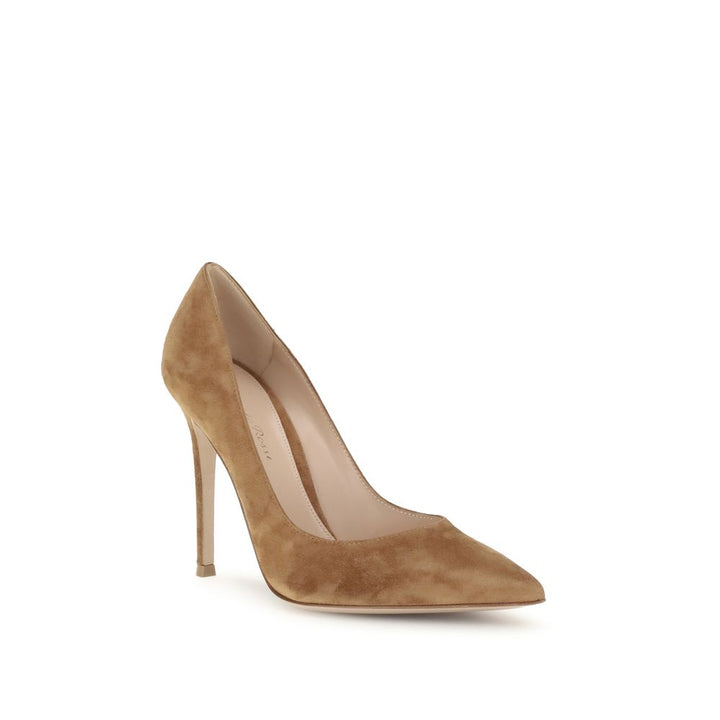 Gianvito Rossi Beige Leather Pumps