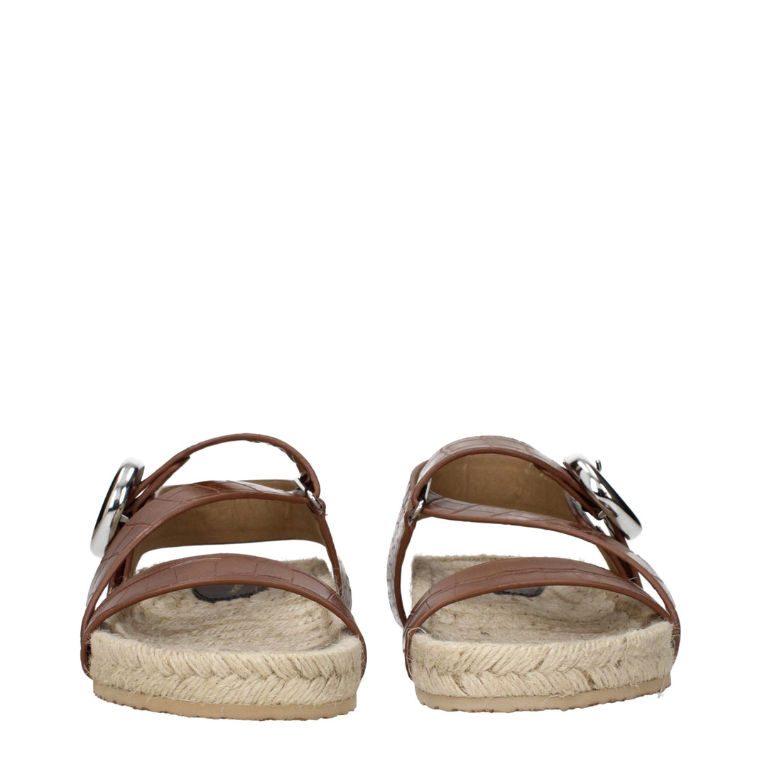 Stella McCartney Brown Leather Sandals