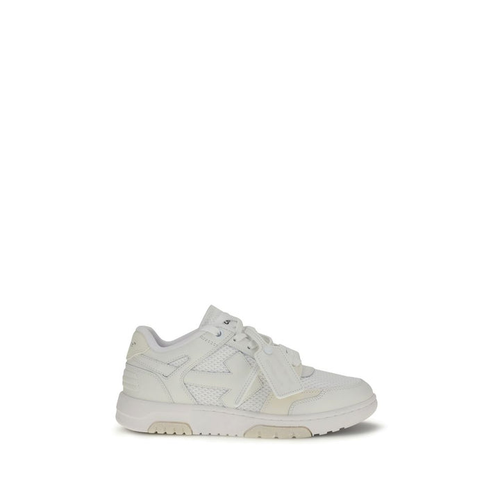 Off-White White Calf Leather Bos Taurus Low Top Sneakers
