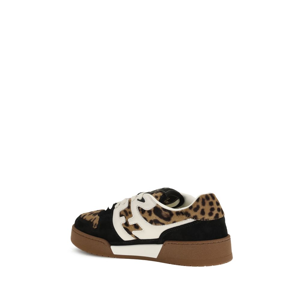 Fendi Brown Calf Leather Bos Taurus Athletic Sneakers