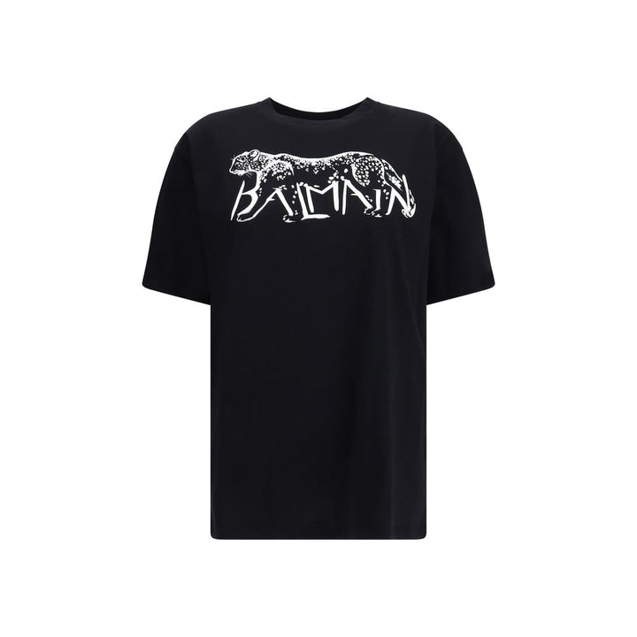 Balmain Black Cotton T-Shirt