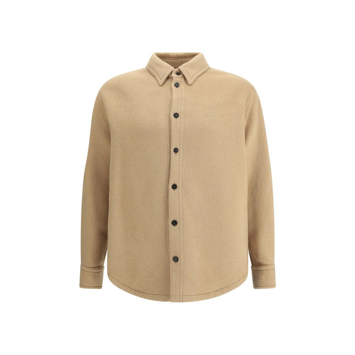 Off-White Beige Cashmere Dress Shirt
